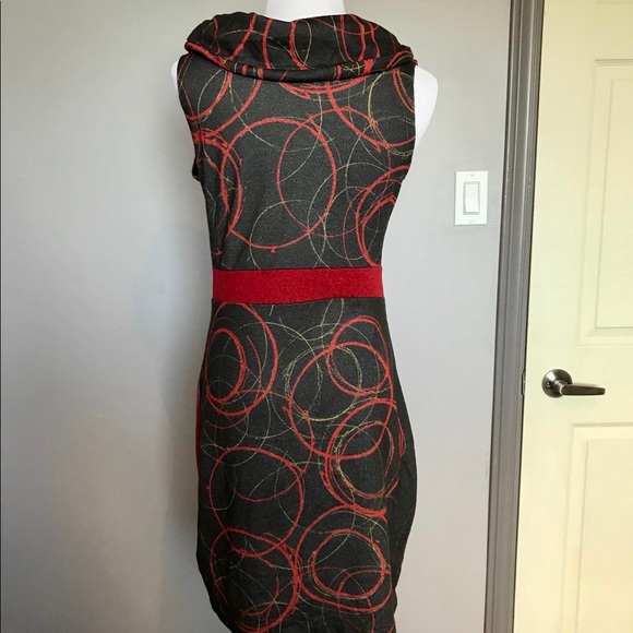 Art Deco + Dark Romance Vintage Midi Dress - Picture 5 of 7